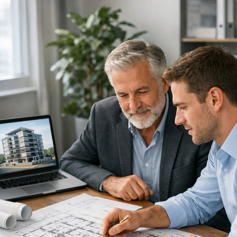 Досвідчений ментор JOT Solutions допомагає ветерану розібратися з нюансами інженерного проєкту.