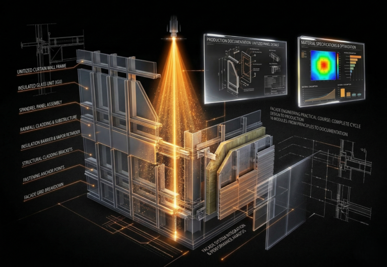 Курс NVF in AutoCAD: проектування вентильованих фасадів для інженерів.