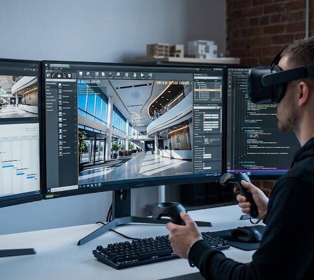 Процес створення архітектурної візуалізації в Unreal Engine з використанням VR-технологій.