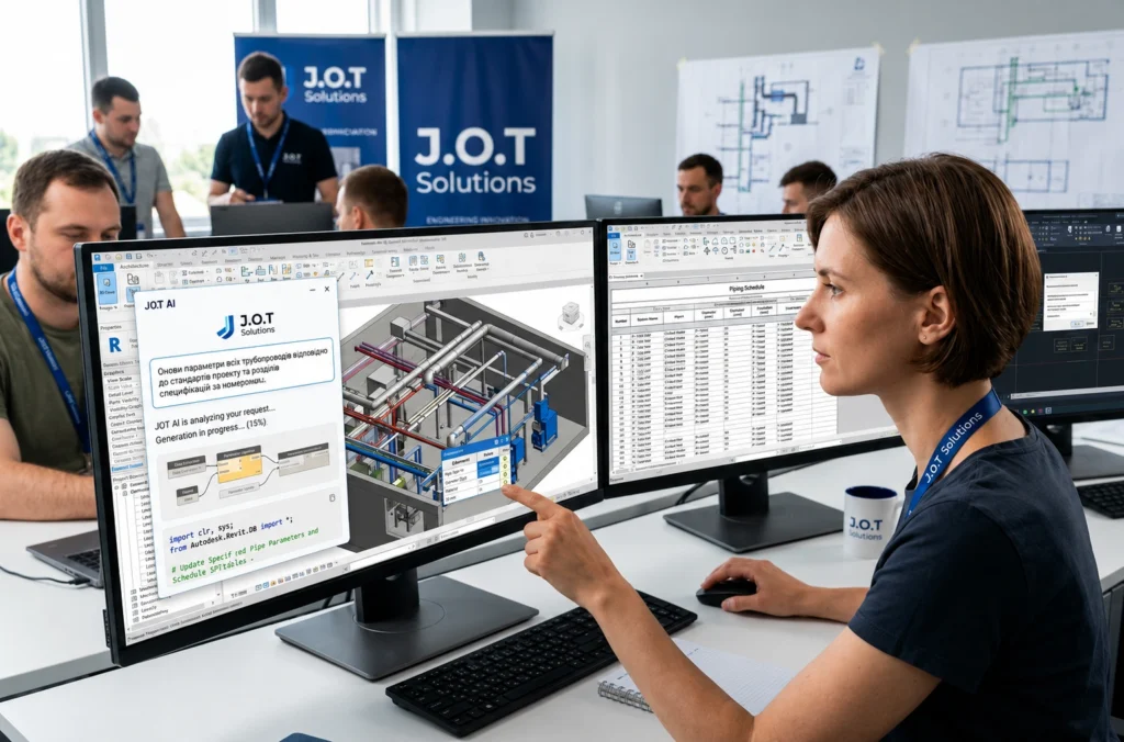 JOT AI: від текстового запиту до готової автоматизації в Revit та AutoCAD