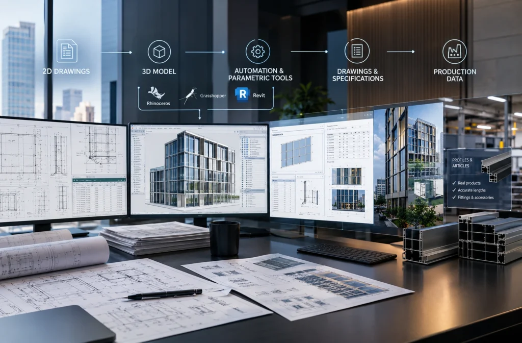 Від 2D-креслень до BIM-workflow у фасадному проєктуванні